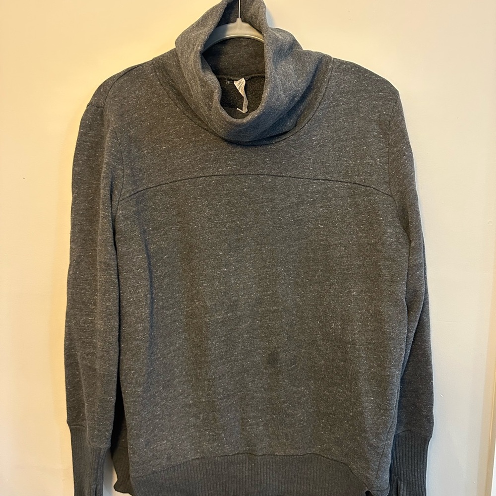 ALO Yoga Gray Cowl Neck Sweater